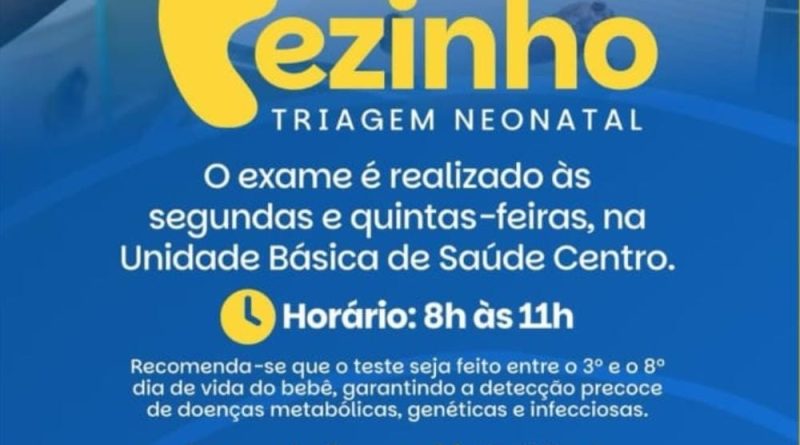 Teste do Pezinho – Triagem Neonatal